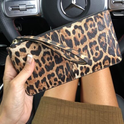 Purse / Wristlet in Leopard Print