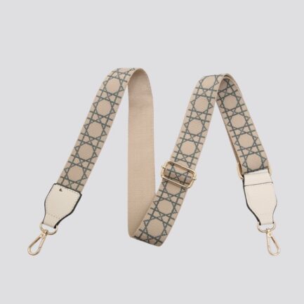 Beige & Khaki Mosaic Bag Strap
