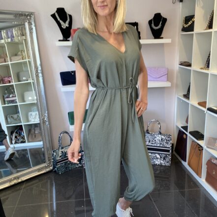 Khaki Classic Jumpsuit