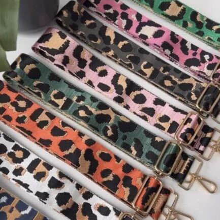 Leopard Print Bag Straps – Various Colours