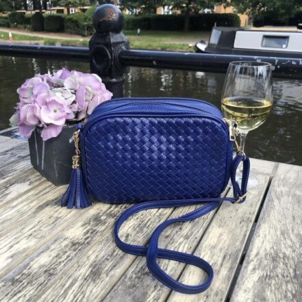 Emma Weave Cross Body Bags – Various Colour’s – Gold Hard Wear