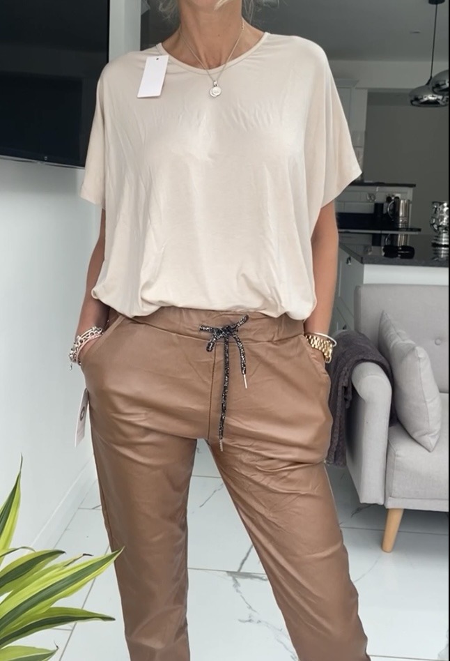 Leather Look Magic Trousers - Various colours - Image 3