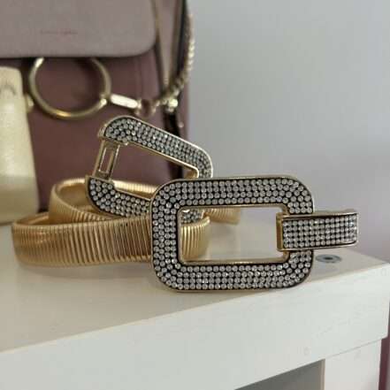 Manhattan Belt in Gold