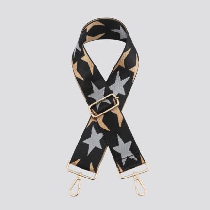 Silver & Gold Star Print Bag Strap – Gold Hard Wear