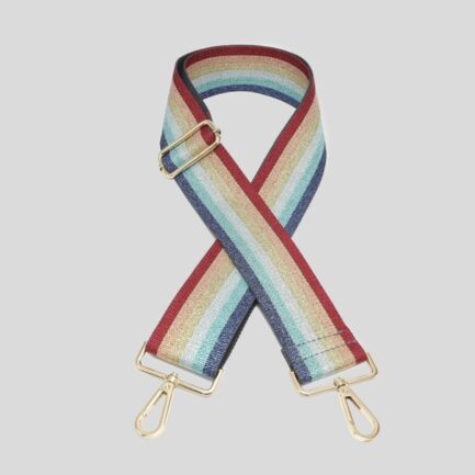 Rainbow Print Bag Strap – Gold Hard Wear
