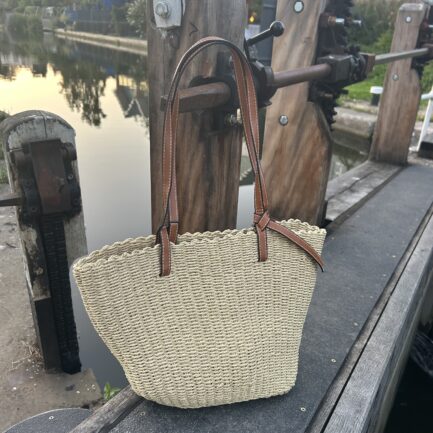 Capella Natural Woven Straw Summer Tote Bag